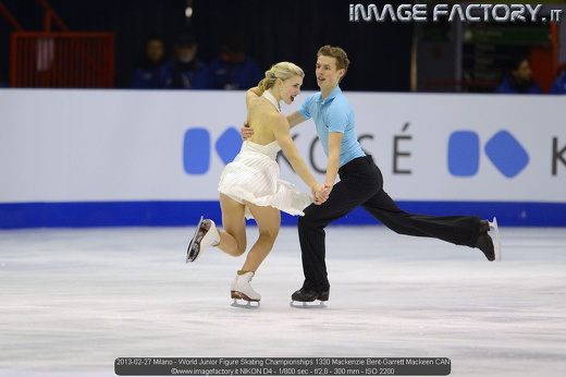 2013-02-27 Milano - World Junior Figure Skating Championships 1330 Mackenzie Bent-Garrett Mackeen CAN